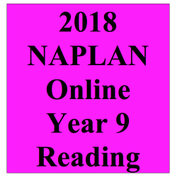 2018 Kilbaha Interactive NAPLAN Trial Test Reading Year 9